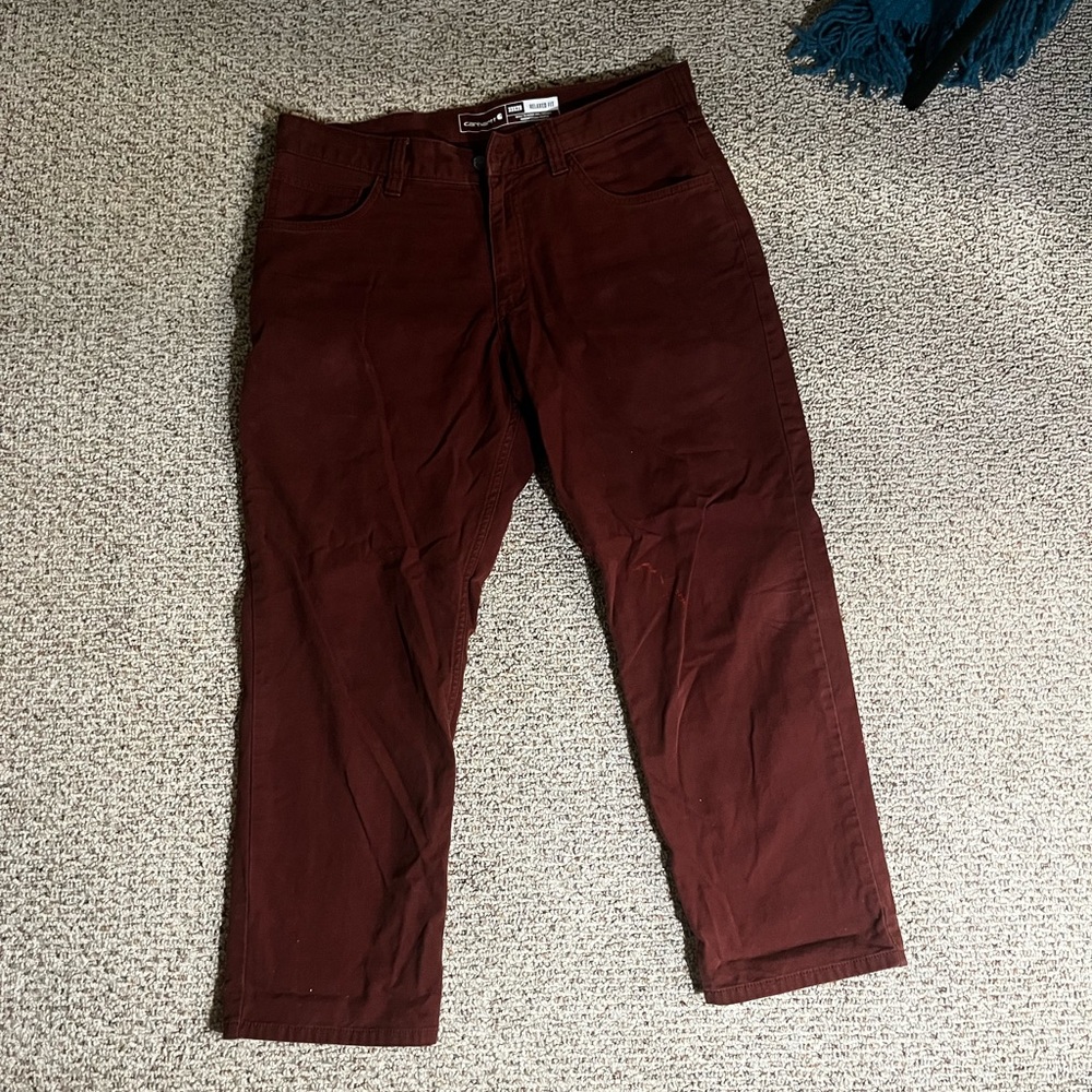 Carhartt Rigby Dungaree Work Pant (Brick)